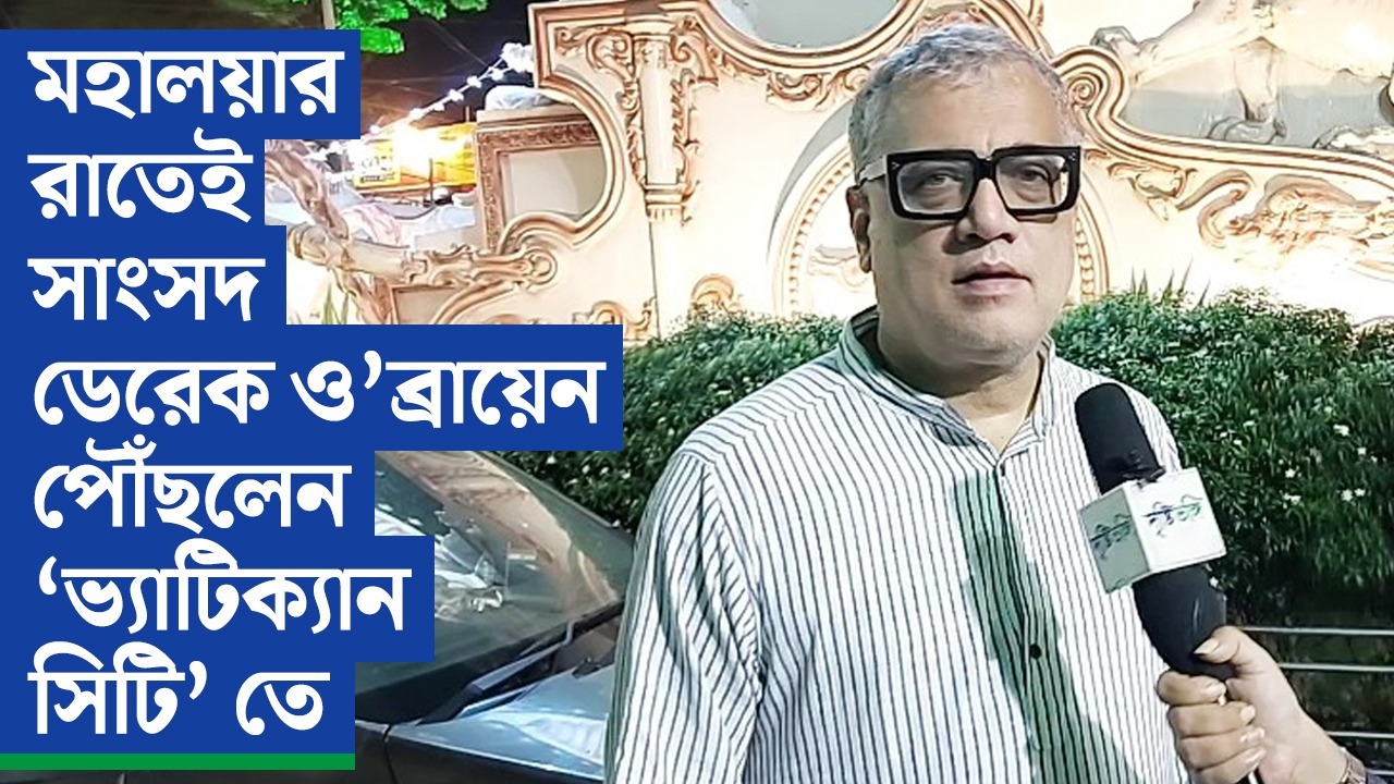 মহালয়ার রাতেই সাংসদ ডেরেক ও’ব্রায়েন পৌঁছলেন ‘ভ্যাটিক্যান সিটি’-তে