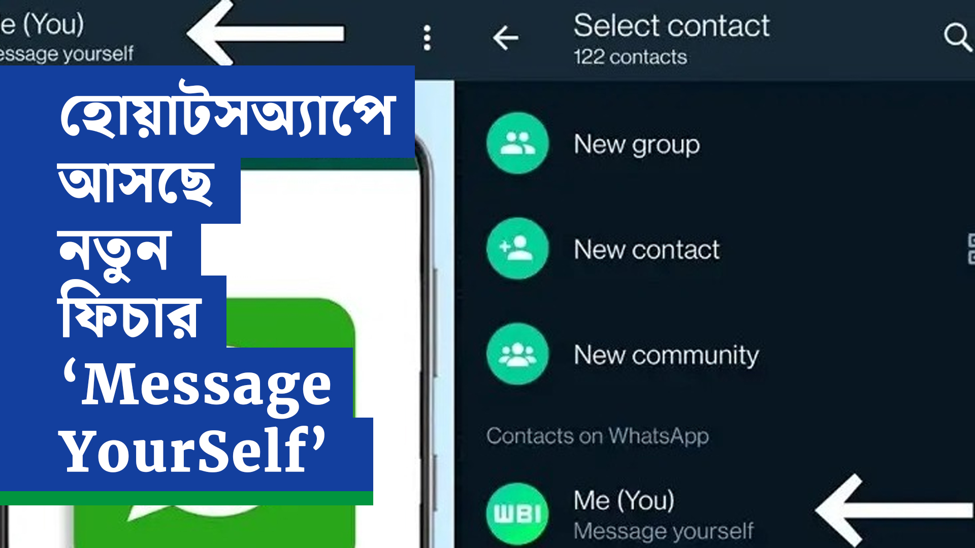 হোয়াটসঅ্যাপে আসছে নতুন ফিচার ‘Message YourSelf’, জানুন কী করে করবেন
