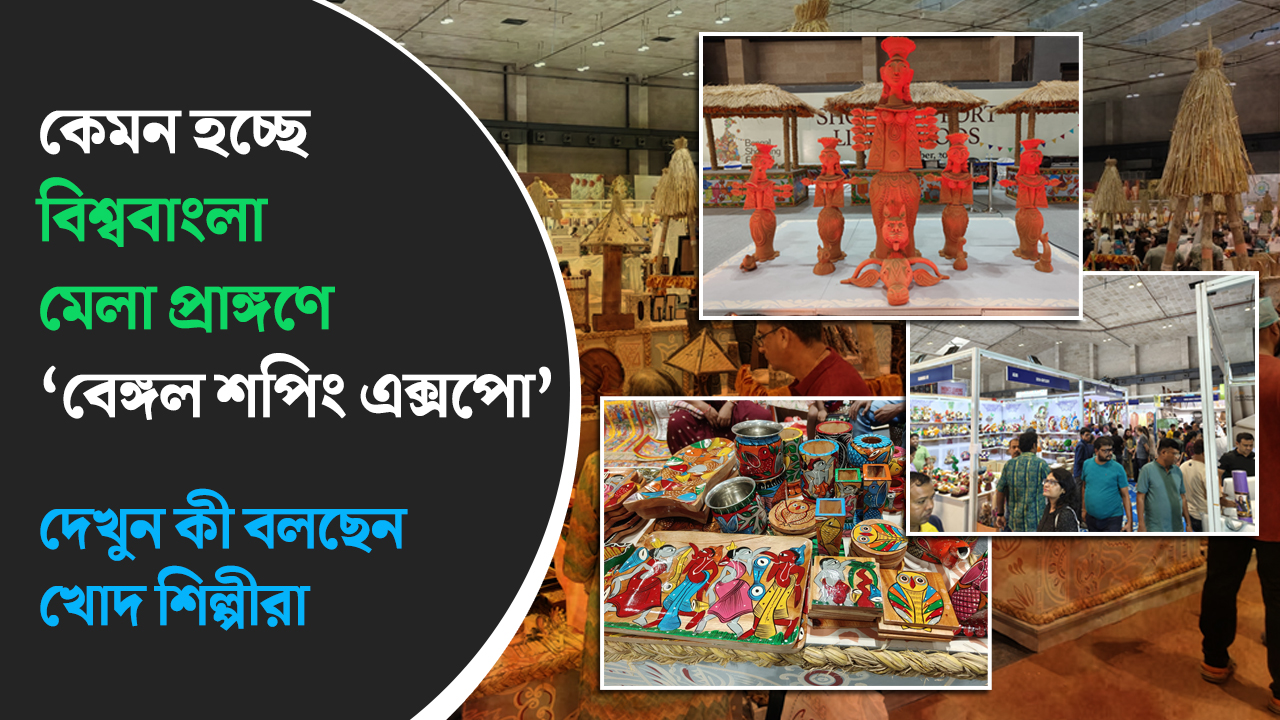 কেমন হচ্ছে বিশ্ববাংলা মেলা প্রাঙ্গণে ‘বেঙ্গল শপিং এক্সপো’ – দেখুন কী বলছেন খোদ শিল্পীরা
