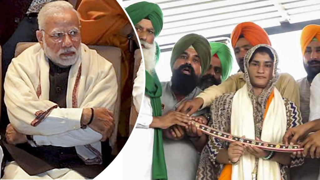 শম্ভু সীমানায় কৃষক আন্দোলনে ভিনেশ, হরিয়ানা ভোটের আগে চোখে সর্ষে ফুল দেখছে BJP?