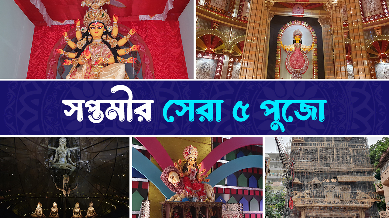 দৃষ্টিভঙ্গির নজরে সপ্তমীর সেরা পাঁচ পুজো