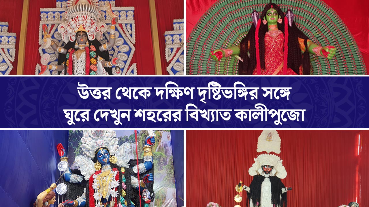 উত্তর থেকে দক্ষিণ দৃষ্টিভঙ্গির সঙ্গে ঘুরে দেখুন শহরের বিখ্যাত কালীপুজো