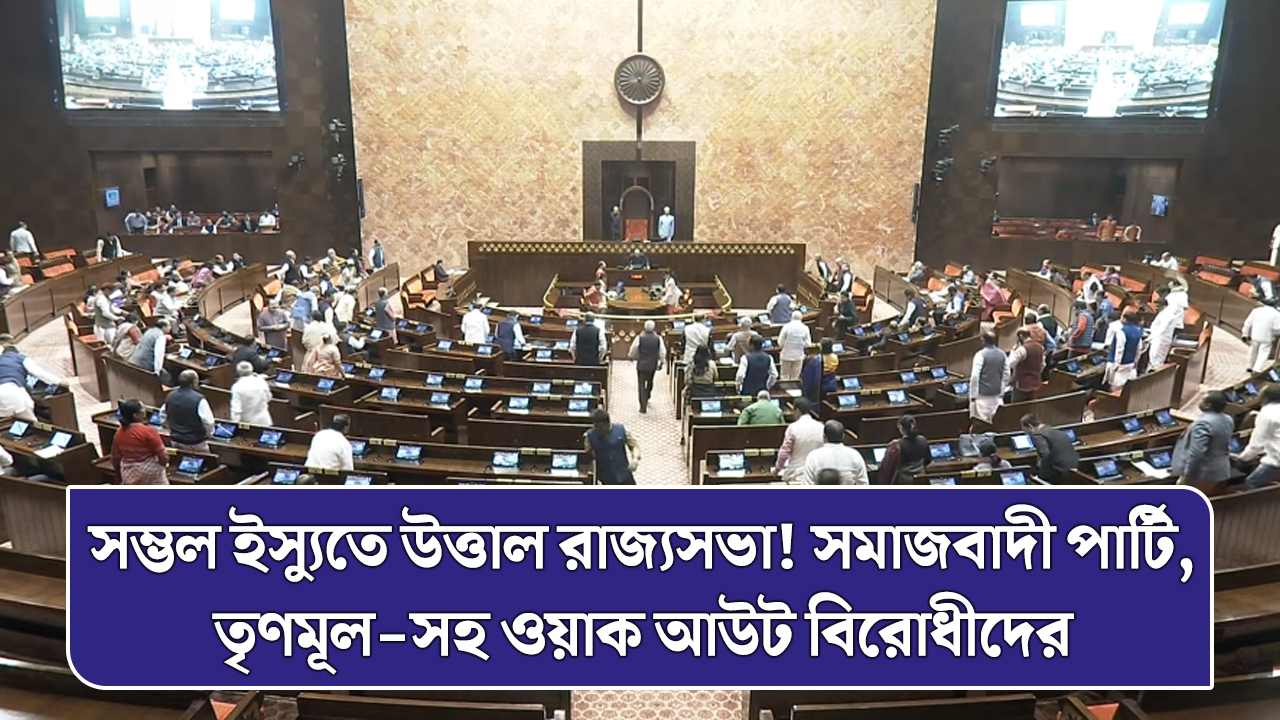 সম্ভল ইস্যুতে উত্তাল রাজ্যসভা! সমাজবাদী পার্টি, তৃণমূল-সহ ওয়াক আউট বিরোধীদের