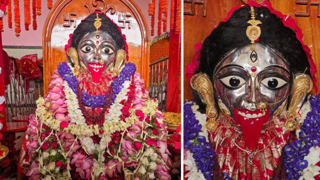 ভক্তদের দীর্ঘদিনের ইচ্ছা পূরণ! বোল্লা মন্দিরে রক্ষাকালীর রূপার মুখমণ্ডল স্থাপন করা হলো