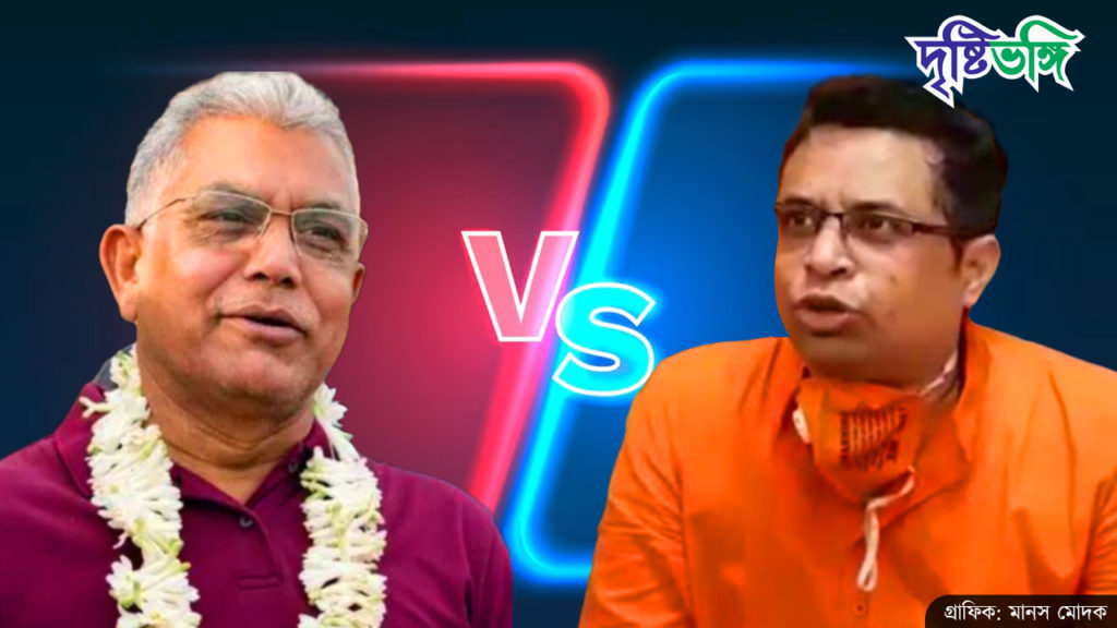 দিলীপের ‘৪টে বউ, ৮টা গার্লফ্রেন্ড’ মন্তব্যের পাল্টা কী বললেন সৌমিত্র খাঁ?