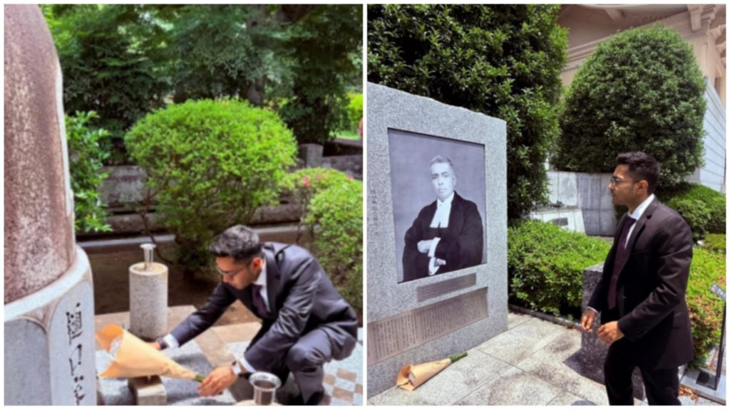 জাপান সফরে বিপ্লবী রাসবিহারী বসু এবং জাস্টিস রাধাবিনোদ পালের স্মৃতিমন্দিরে শ্রদ্ধা জানালেন বাংলার সাংসদ অভিষেক