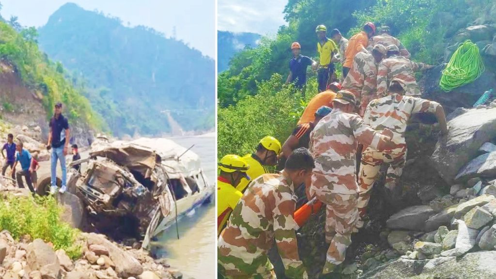 উত্তরাখণ্ডের রুদ্রপ্রয়াগে অলকানন্দায় যাত্রিবাহী বাস, মৃত এক, নিখোঁজ অন্তত দশ