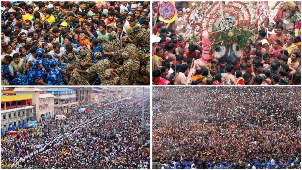 পুরীর মন্দিরে পদপিষ্ট হয়ে মৃত ৩, আহত অনেক