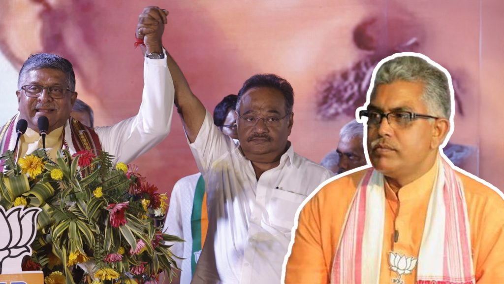 শমীকের সংবর্ধনায় ডাক পেলেন না পূর্বসূরি দিলীপ, বঙ্গ BJP-র নয়া সভাপতির অভিষেকেও পিছু ছাড়ল না বিতর্ক