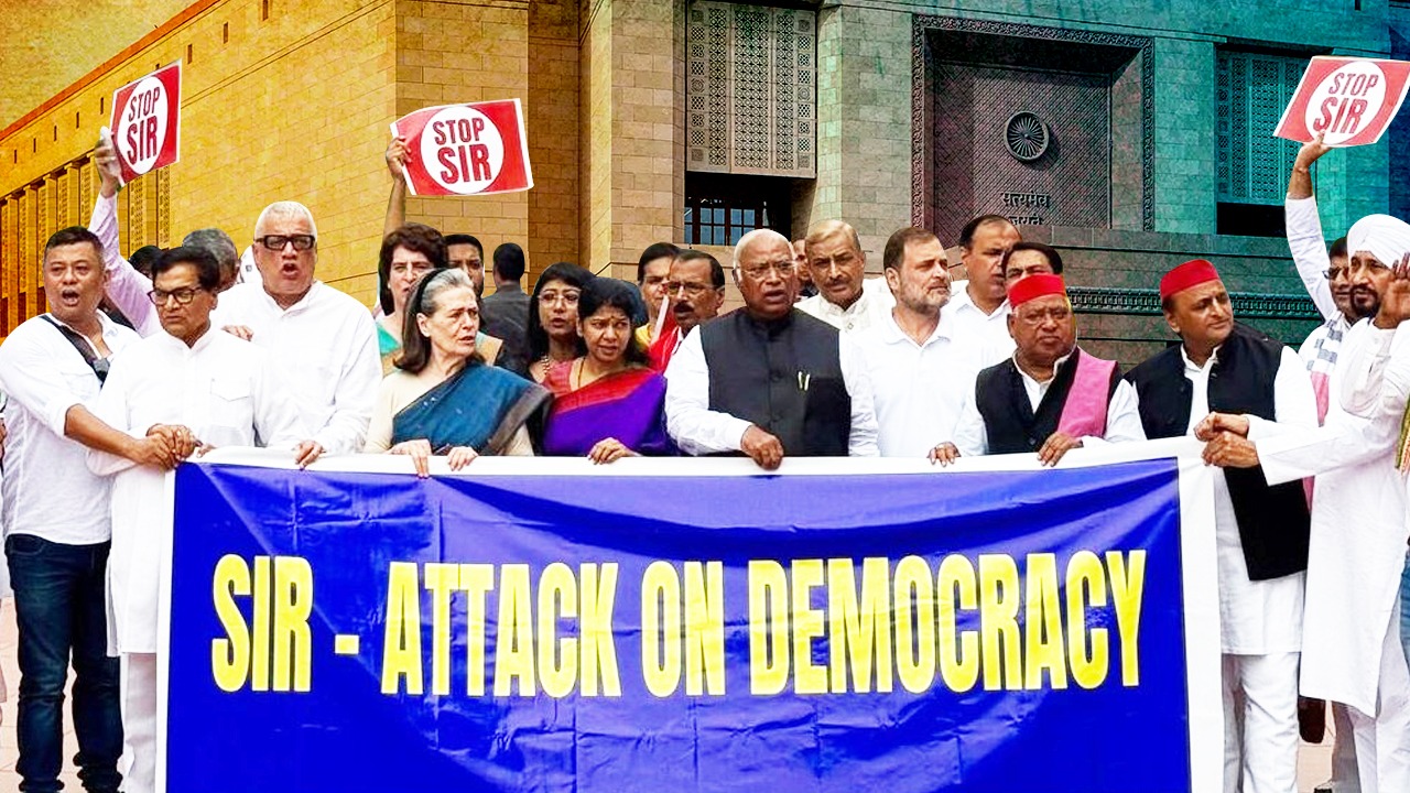 India alliance fights unitedly in Parliament on SIR issue, gap between Congress and Trinamool narrows