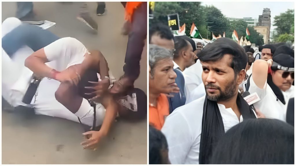 Nabanna Abhijan: পুলিশের উপর তাণ্ডব, উর্দিধারীদের মারার হুমকি BJP MLA অশোক দিন্দার