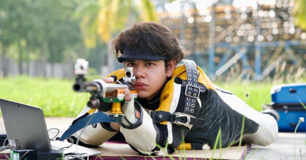 এশিয়ান শুটিংয়ে রেকর্ড গড়ে সোনা জিতলেন জয়দীপ পুত্র আদ্রিয়ান কর্মকার