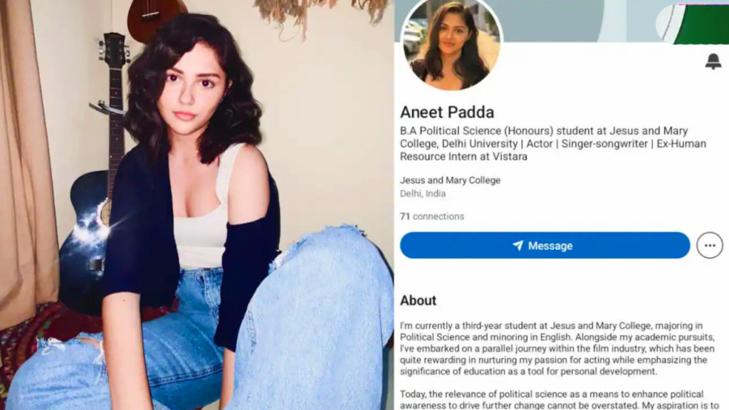 Aneet Padda: কেন ভাইরাল হচ্ছে ‘সাইয়ারা’ খ্যাত অনীত পাড্ডার পুরোনো লিঙ্কডইন প্রোফাইল?