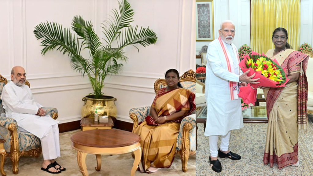 একই দিনে রাষ্ট্রপতি ভবনে মোদী, শাহ! রাজধানীতে তুঙ্গে জল্পনা