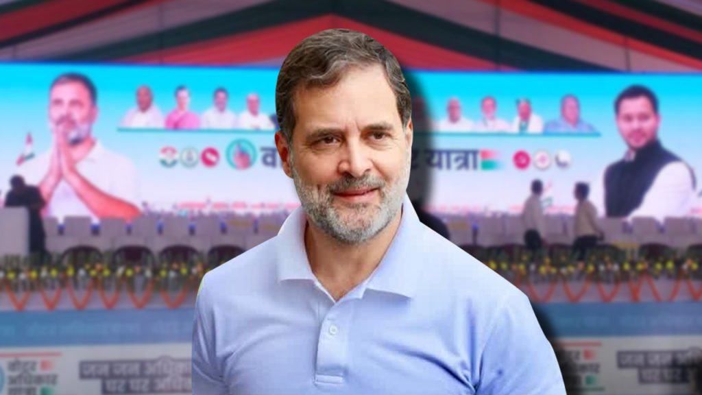 বিহারে শুরু ‘ভোটার অধিকার যাত্রা’, নেতৃত্বে রাহুল সঙ্গী তেজস্বীদের মহাগঠবন্ধন