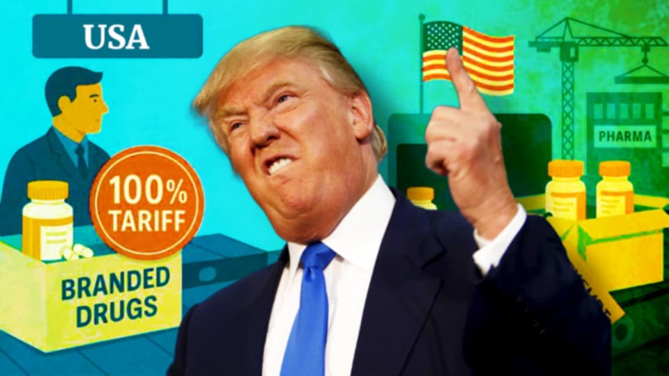 ওষুধে ১০০% Tariff! ট্রাম্পের ঘোষণায় মাথায় হাত ফার্মাসিউটিক্যাল কোম্পানিগুলোর