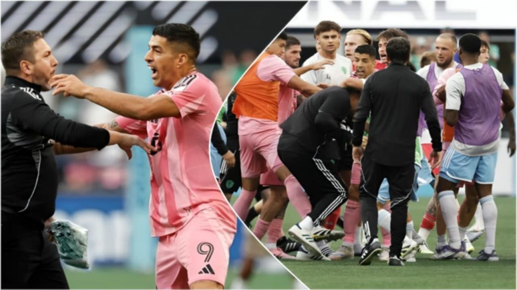 ইন্টার মায়ামি ও সিয়াটেল সাউন্ডার্সের ম্যাচে হাতাহাতিতে জড়ালেন ফুটবলাররা, থুতু ছিটিয়ে ফের বিতর্কে সুয়ারেজ