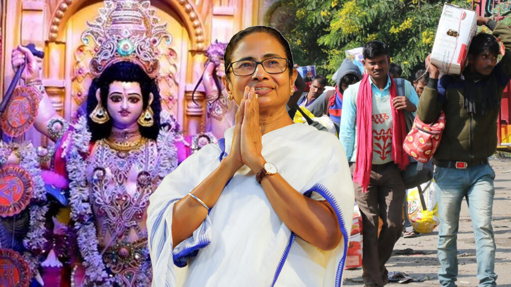 পরিযায়ী শ্রমিকদের সম্মানে বিশ্বকর্মা পুজোর ছুটি, সমাজ মাধ্যমে জানালেন মমতা