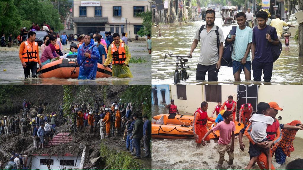 অবিরাম বর্ষণে বিপর্যস্ত উত্তর ভারত, বাড়ছে মৃতের সংখ্যা, গৃহহীন বহু মানুষ