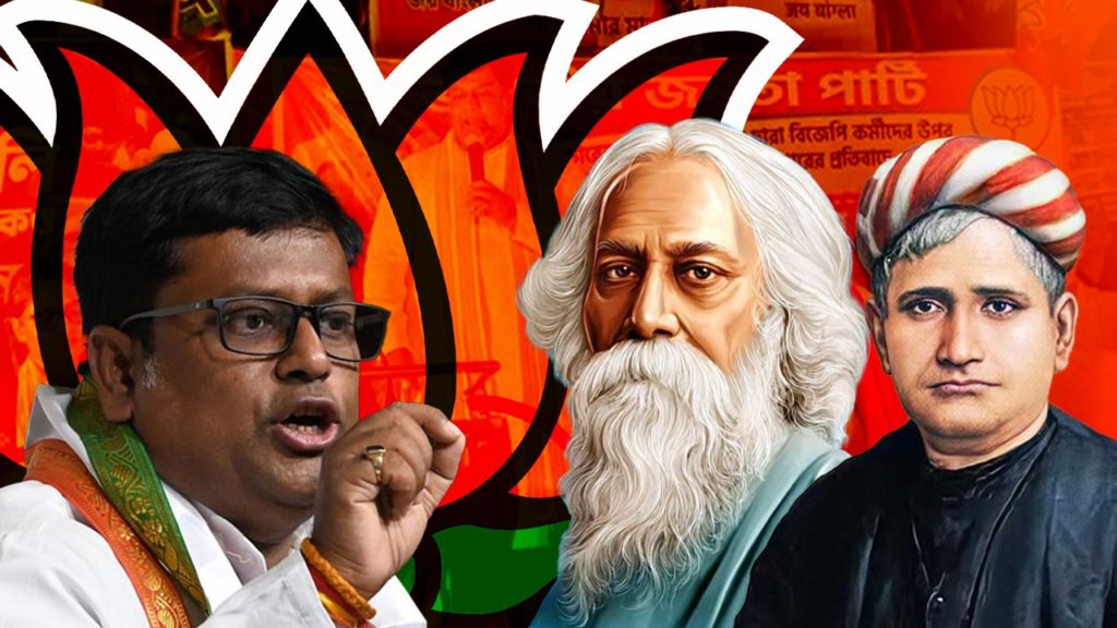 ‘পায়ের কাছে রবীন্দ্রনাথ-বঙ্কিম! সুকান্ত ক্ষমা চাইবেন না কেন?’, প্রতিবাদে গর্জে উঠল তৃণমূল