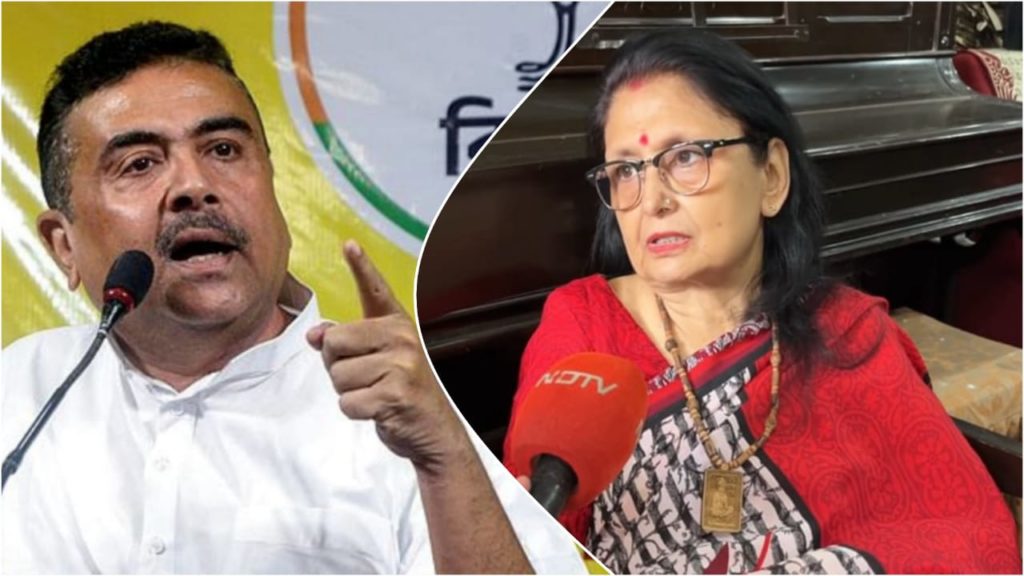 শুভেন্দুর মিছিলে অনুপস্থিত ‘রাজমাতা’, কৃষ্ণনগরে গেরুয়া শিবিরে গোষ্ঠীদ্বন্দ্ব চরমে