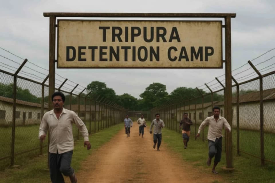 Tripura: ধরা পড়া বাংলাদেশীদের ডিটেনশন ক্যাম্প থেকে পালাতে দিল বিজেপির প্রশাসন