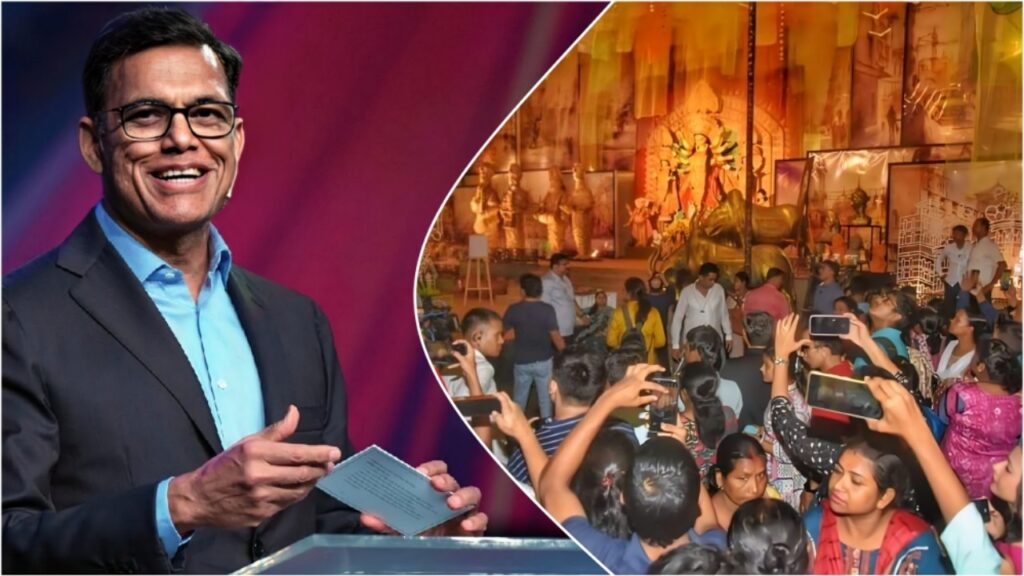 কলকাতার দুর্গাপুজো দেখে আপ্লুত সজ্জন জিন্দল, জানালেন বাংলায় বড়সড় বিনিয়োগের পরিকল্পনাও