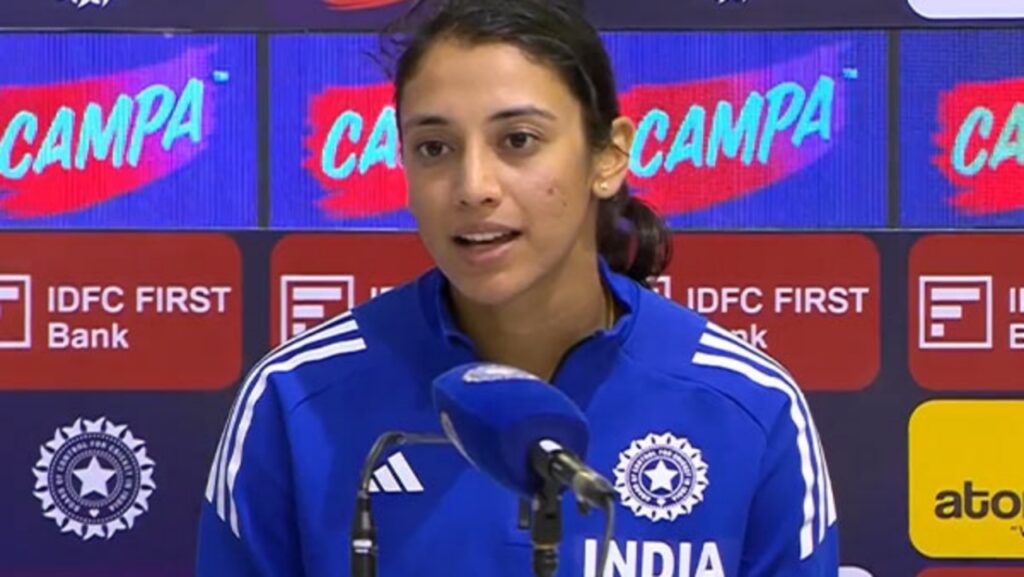 ‘ধৈর্য হারিয়েছিলাম’ পরাজয়ের দায় নিজের কাঁধে নিলেন মন্ধানা,সেমিফাইনাল প্রায় অসম্ভব ভারতের