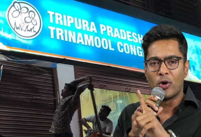TMC office attack: ত্রিপুরায় “হামলা ও প্রতিহিংসা দিয়ে তৃণমূলকে স্তব্ধ করা যাবে না”, বিজেপিকে হুঁশিয়ারি অভিষেকের