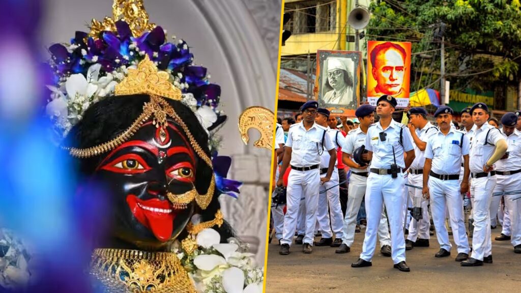 দেবী কালী সালঙ্কারা, কলকাতার ৪৮টি মণ্ডপে মায়ের গয়নার রক্ষার দায়িত্বে পুলিশ
