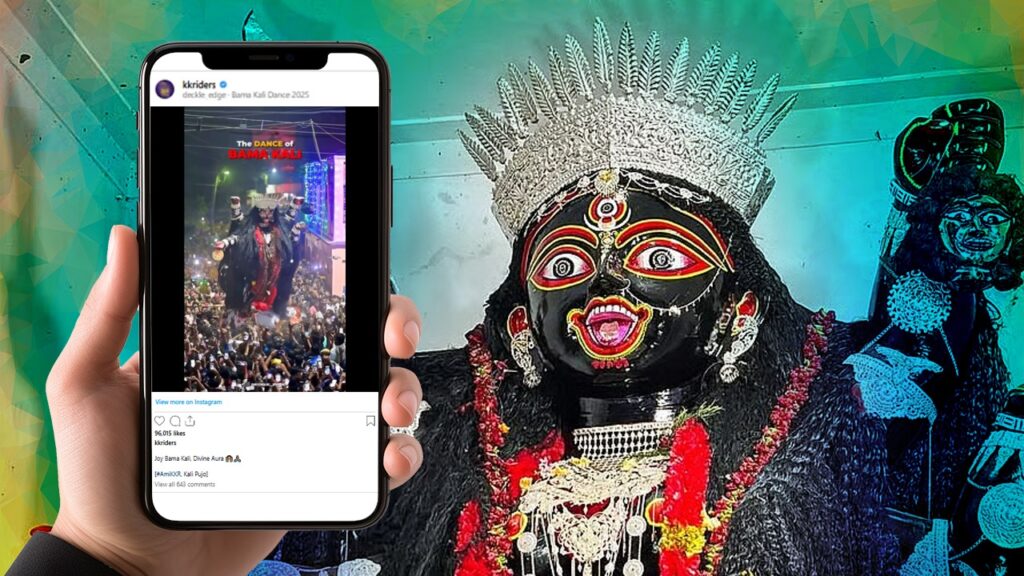 “ঐশ্বরিক দৃশ্য”, শান্তিপুরে নৃত্যরতা বামা কালী দেখে আপ্লুত শাহরুখের KKR