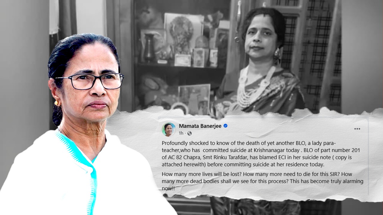 SIR-এর জন্য আর কত প্রাণ যাবে? নদীয়ায় BLO-র মৃত্যুর ঘটনায় কমিশনকে তোপ মুখ্যমন্ত্রীর