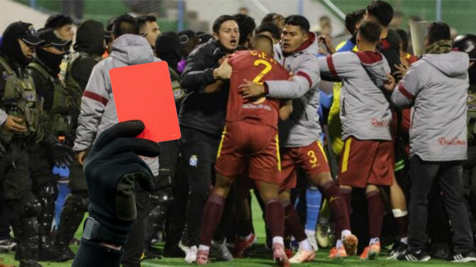 ফুটবল খেলাকে ঘিরে চরম বিশৃঙ্খলা মাঠে, এক ম্যাচে ১৭টা লাল কার্ড থেকে টিয়ার গ্যাস বলিভিয়ায়