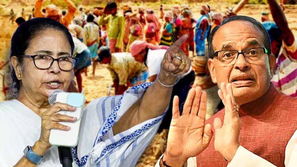 তৃণমূলের লাগাতার আন্দোলনের জের, বাংলায় একশো দিনের কাজ শুরুর ফাইলে সই মন্ত্রীর