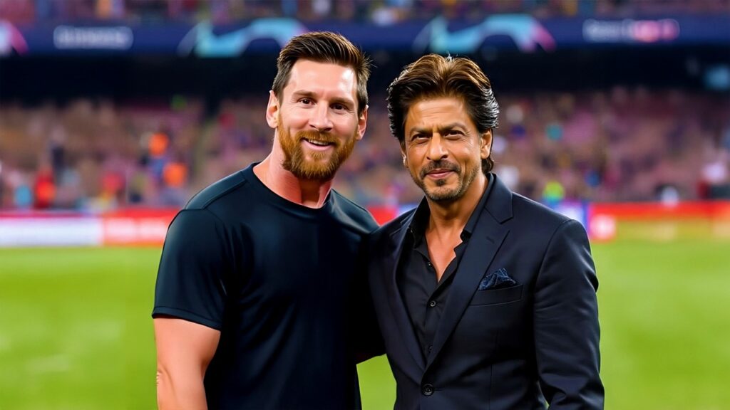 মেসি-শাহরুখ এক ফ্রেমে? ১৩ ডিসেম্বর যুবভারতীতে ফুটবল জাদুকরের সঙ্গে থাকতে পারেন কিং-খান!