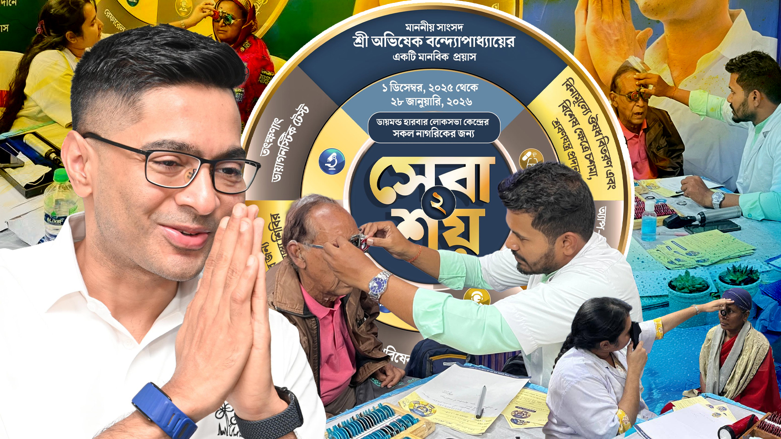 “পৃথিবী আবার নতুন করে খুলে যায়”,সেবাশ্রয়ে দৃষ্টি ফিরে পেলেন মহেশতলার ১৪ জন, আবেগঘন বার্তা অভিষেকের