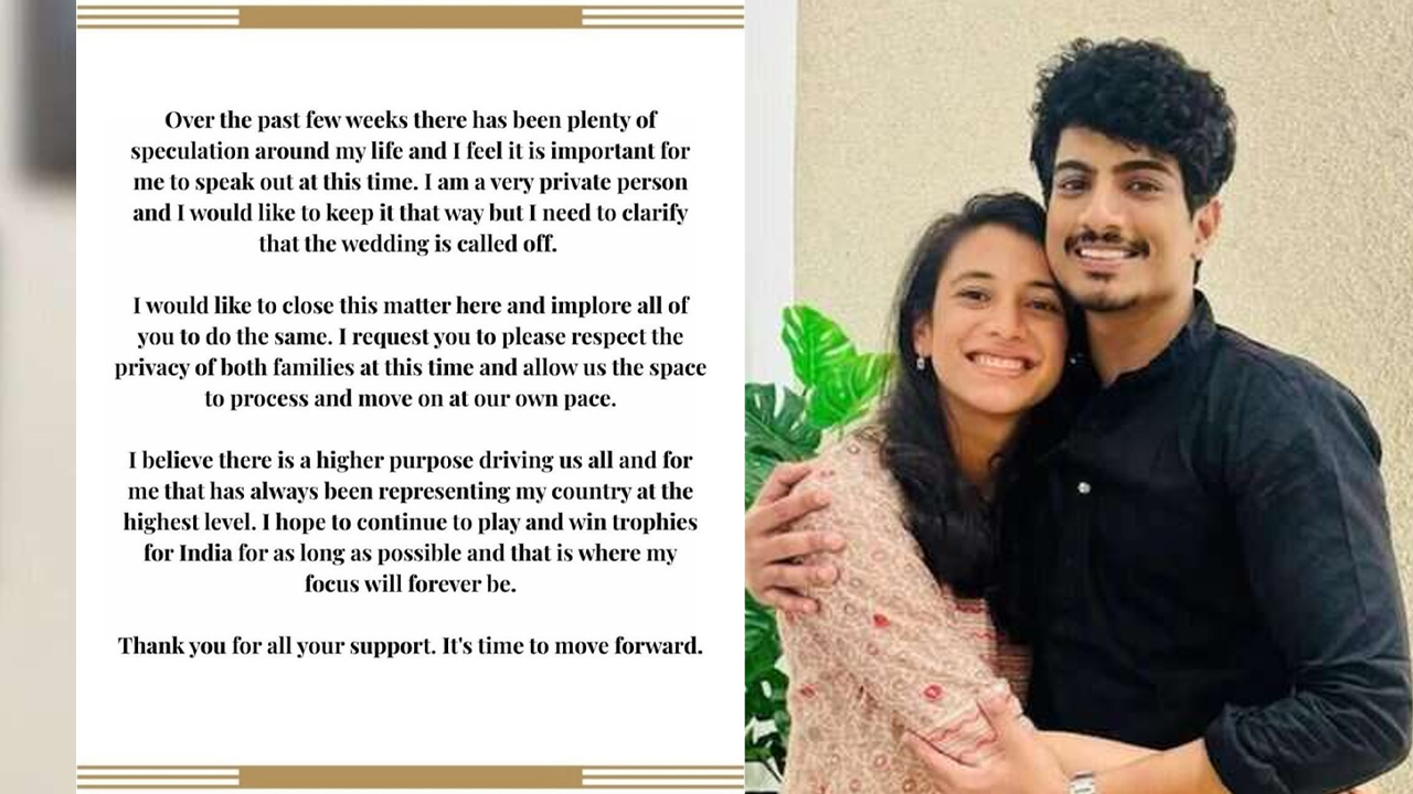 সব জল্পনার অবসান, সাত পাকে বাঁধা পড়ছেন না স্মৃতি-পলাশ