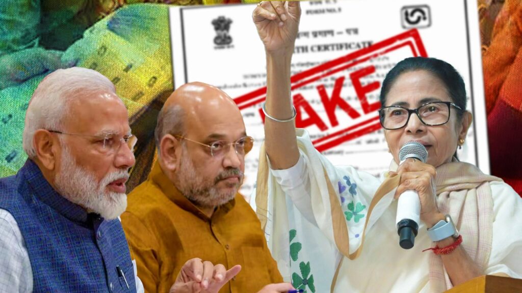 মোদী-শাহদেরও আসল জন্ম শংসাপত্র নেই, সব নকল – SIR ইস্যুতে বিস্ফোরক মমতা