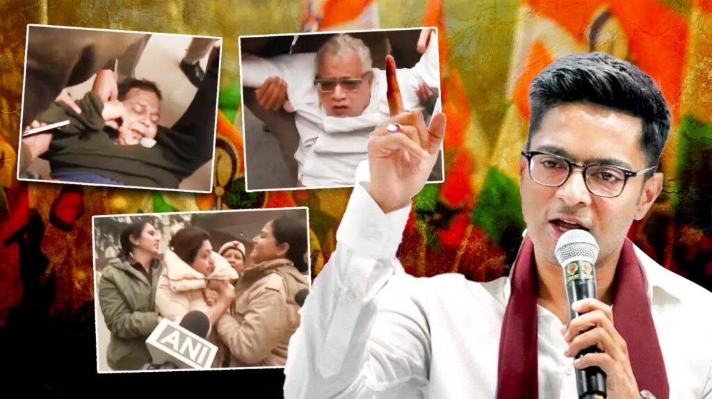 ‘গোটা দেশ ঝুঁকলেও বাংলা প্রতিরোধ করবে’, দিল্লিতে তৃণমূলের অবস্থানে পুলিশি বাধার প্রতিবাদে সরব অভিষেক