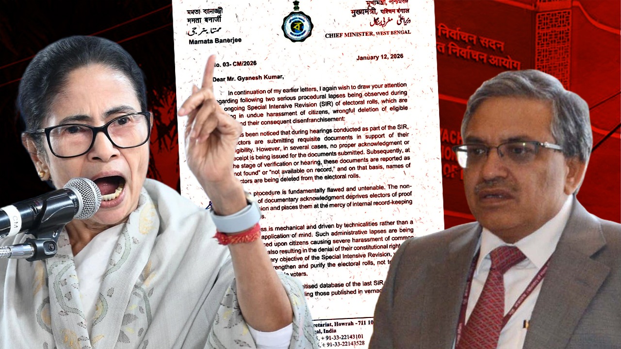 আবার পত্রাঘাত! SIR আবহে দেশের মুখ্য নির্বাচন কমিশনার জ্ঞানেশ কুমারকে পঞ্চম চিঠি মমতার