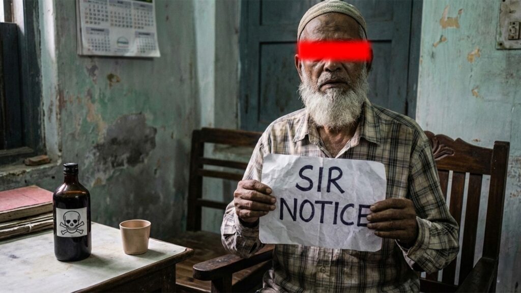 SIR-র নোটিস ঘিরে চরম আতঙ্ক! মালদহে বিষ খেলেন প্রৌঢ়, হরিশ্চন্দ্রপুরে লক্ষাধিক মানুষকে তলব