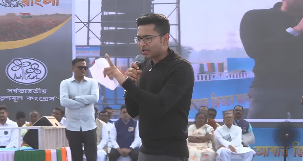 ‘ভারতীয় জুমলা পার্টিকে ৫০-র গন্ডি পার করতে দেব না’, পুরুলিয়ায় ৯-০ লক্ষ্যের ডাক অভিষেকের